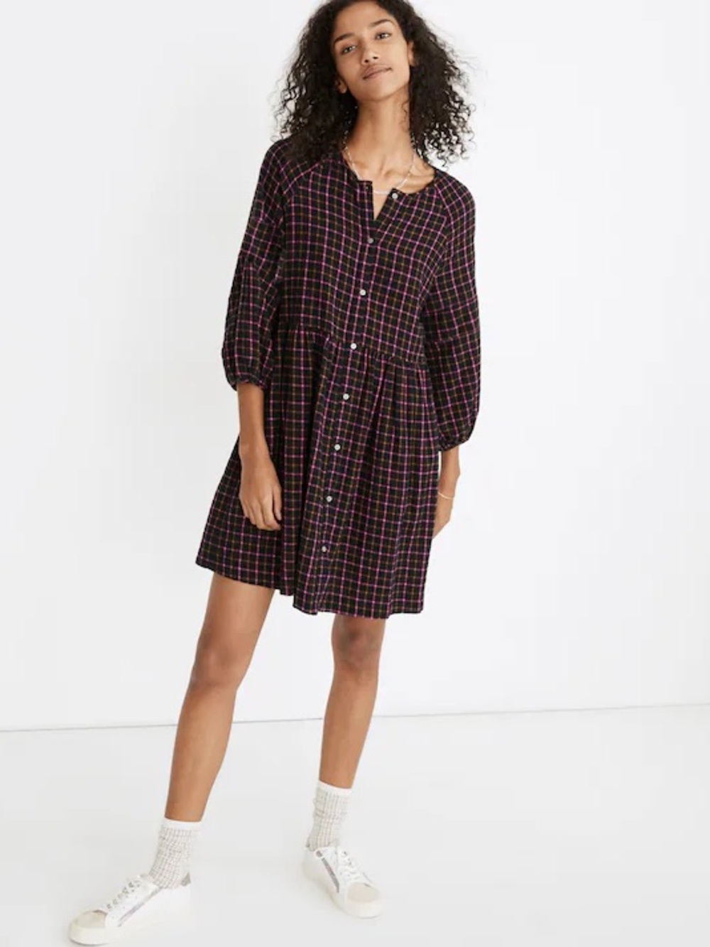 Madewell Flannel Shirtdress